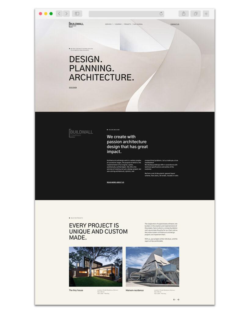 Web Design Exemple Architecte 3