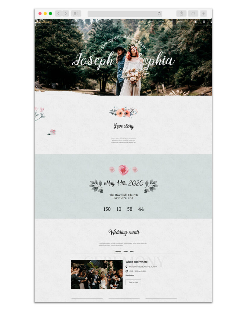 Web Design Wedding Planner 2